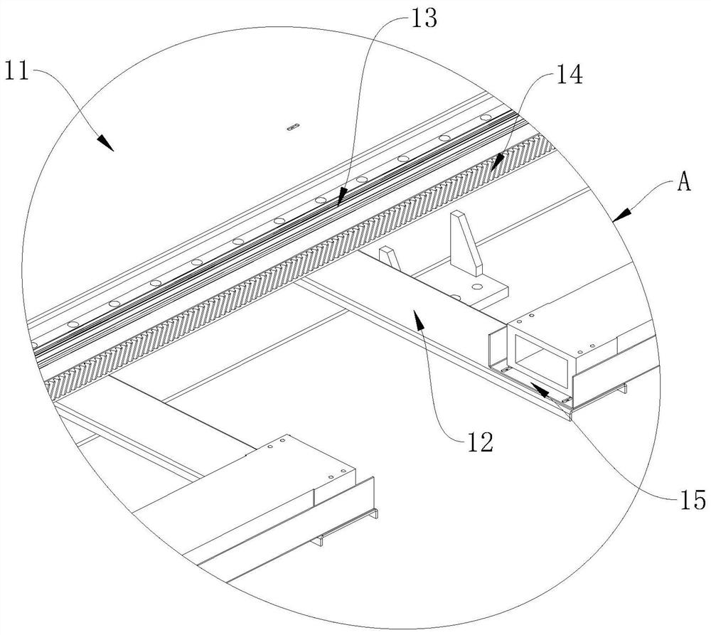 Automatic feeding and blanking device for large-size cover plates