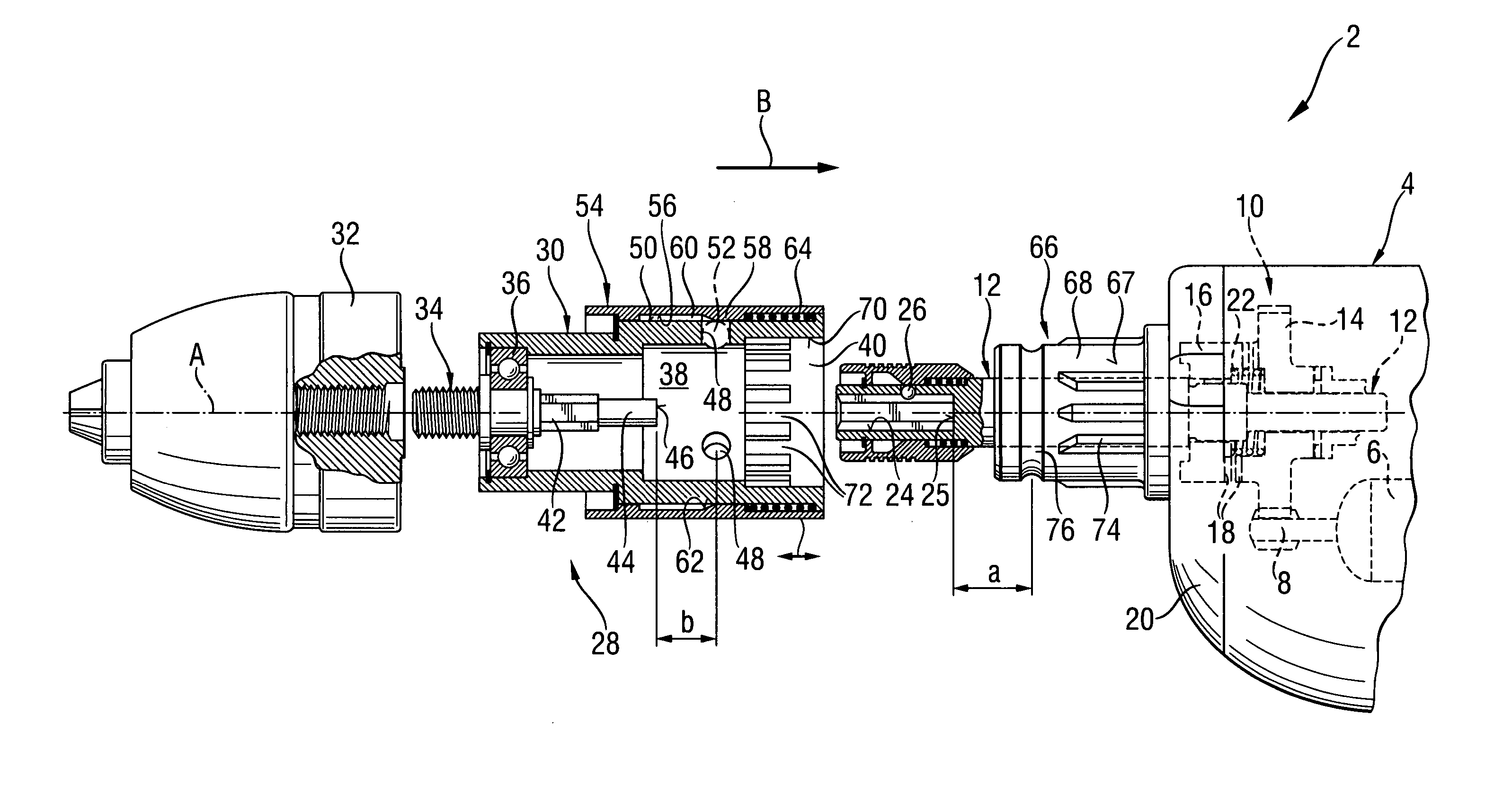 Drill adapter for a power screwdriver