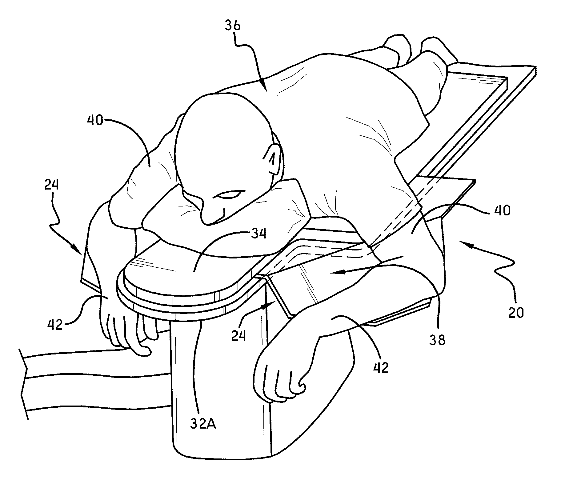 Arm board adapter for surgical table