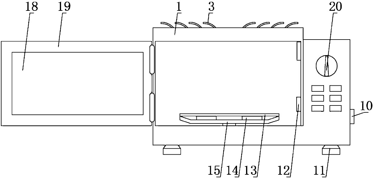 Drying oven for leather upper of leather bag