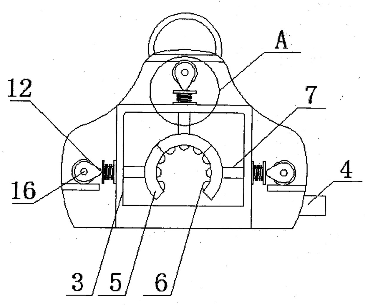 Upper limb muscle massage device for cerebral apoplexy hemiplegia