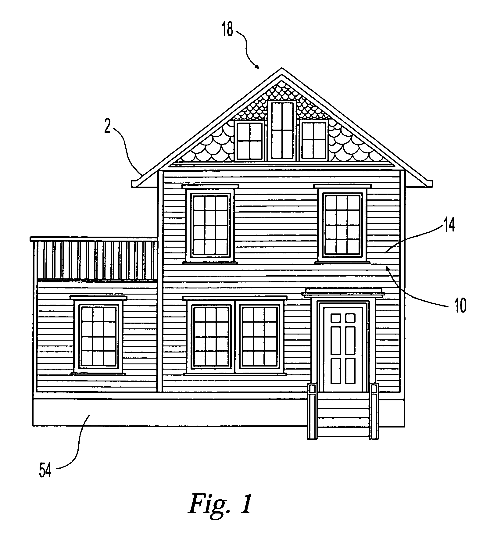 Molded wall panel and house construction