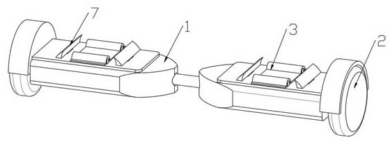 A balance car with enhanced balance and fixation