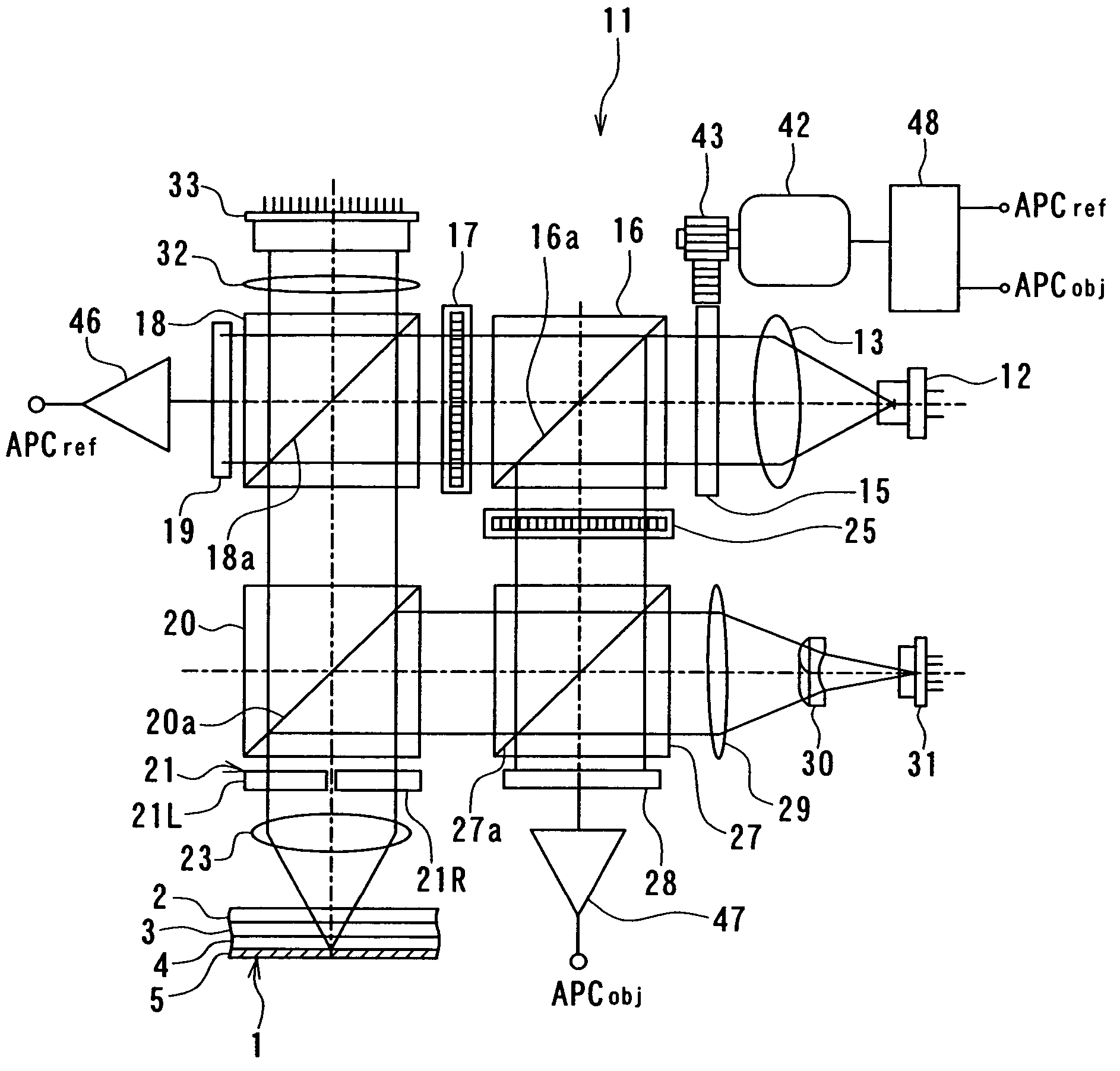 Apparatus and method for recording and reproducing information to and from an optical storage medium