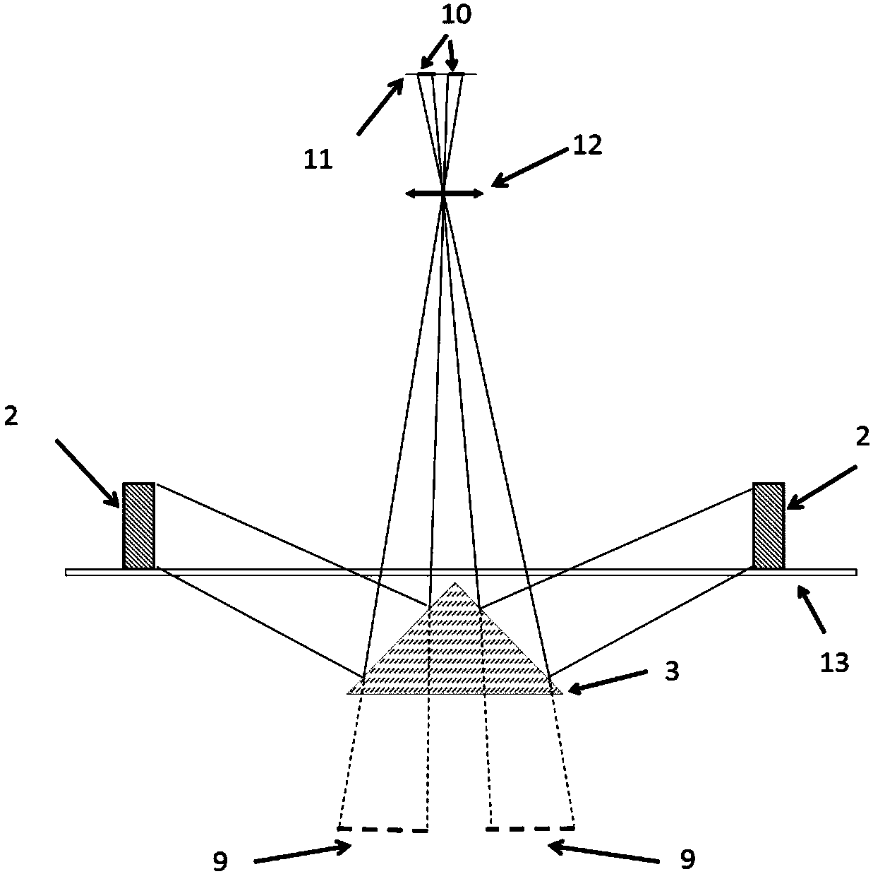 Visual detection method for inner wall structure of annular body