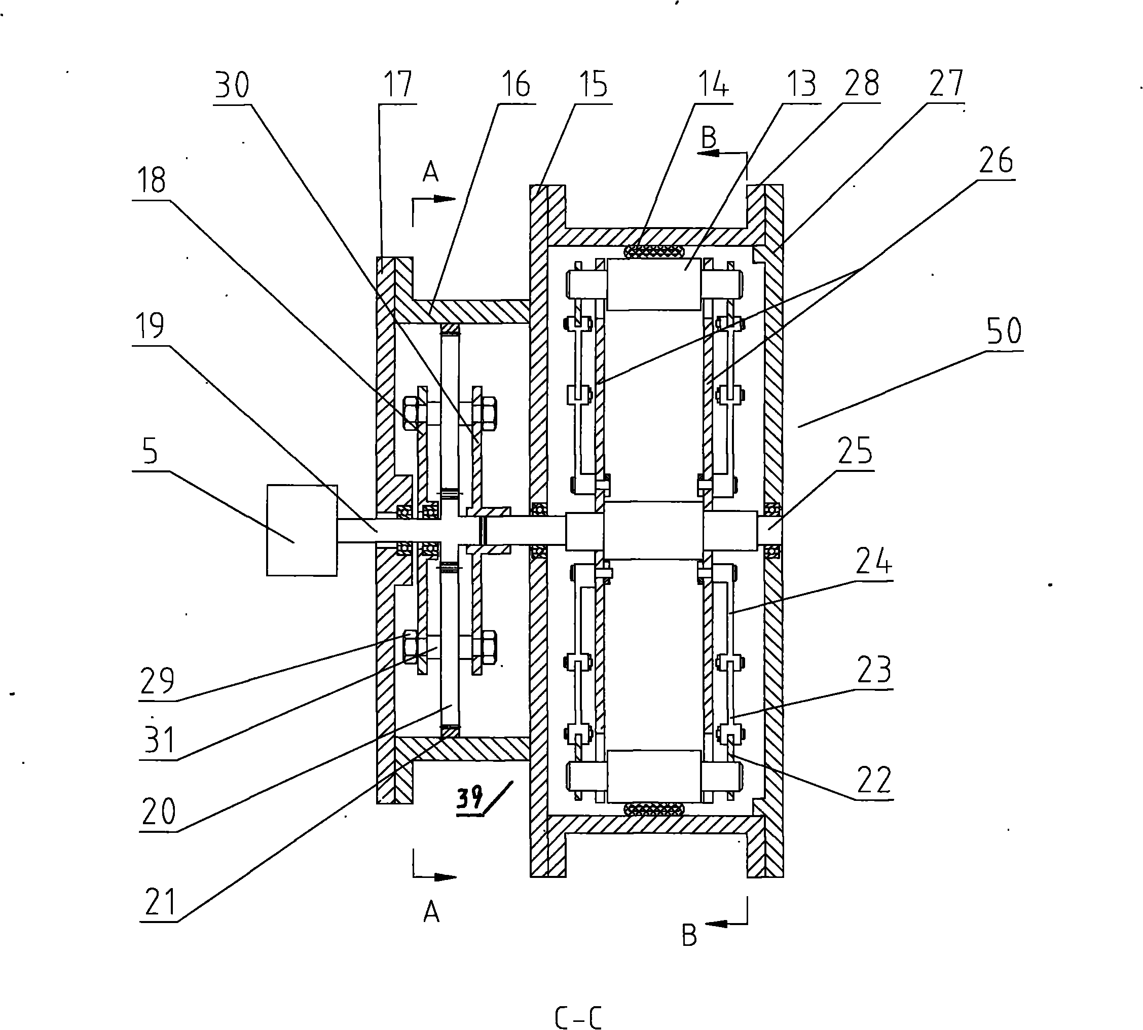 Graywater recycling device based on hose water pressure drive motor