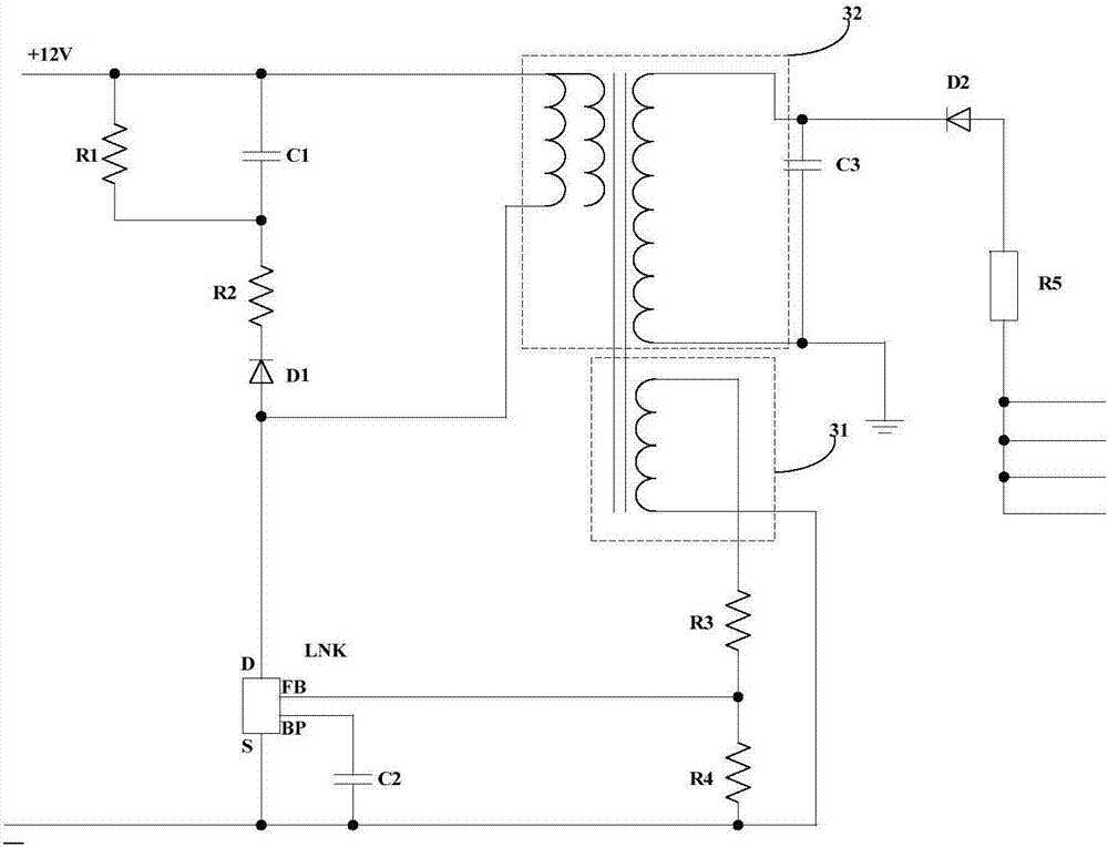 Power supply of anion generator, and anion generator