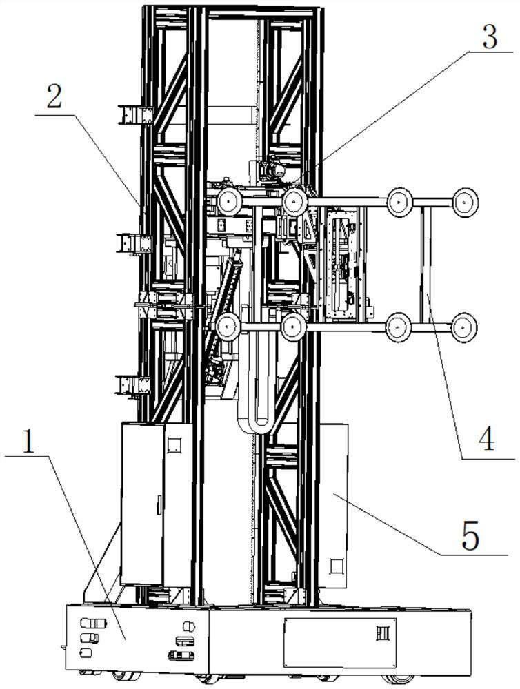 Self-adaptive plate mounting robot