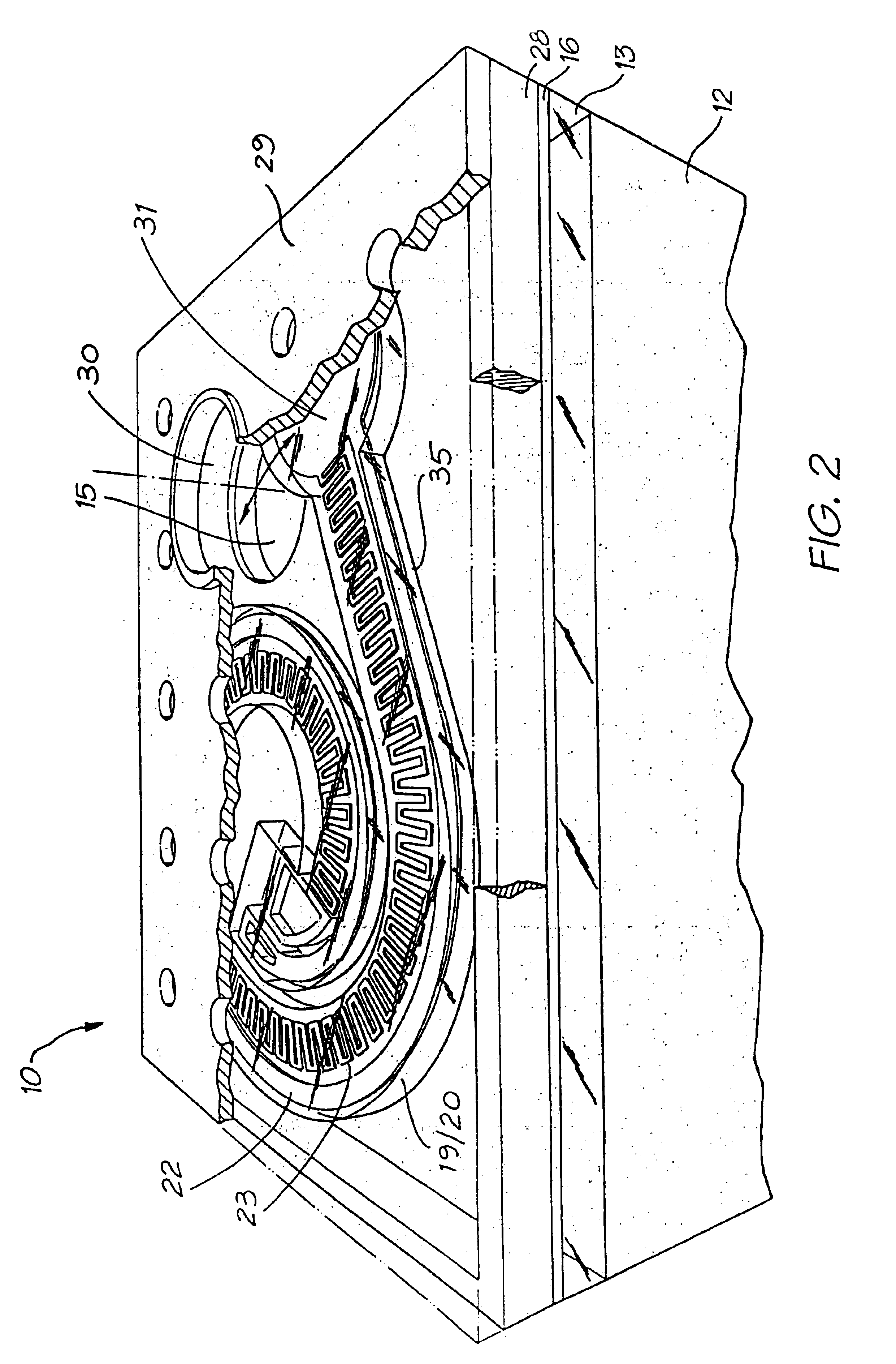 Inkjet printhead chip for use with a pulsating pressure ink supply