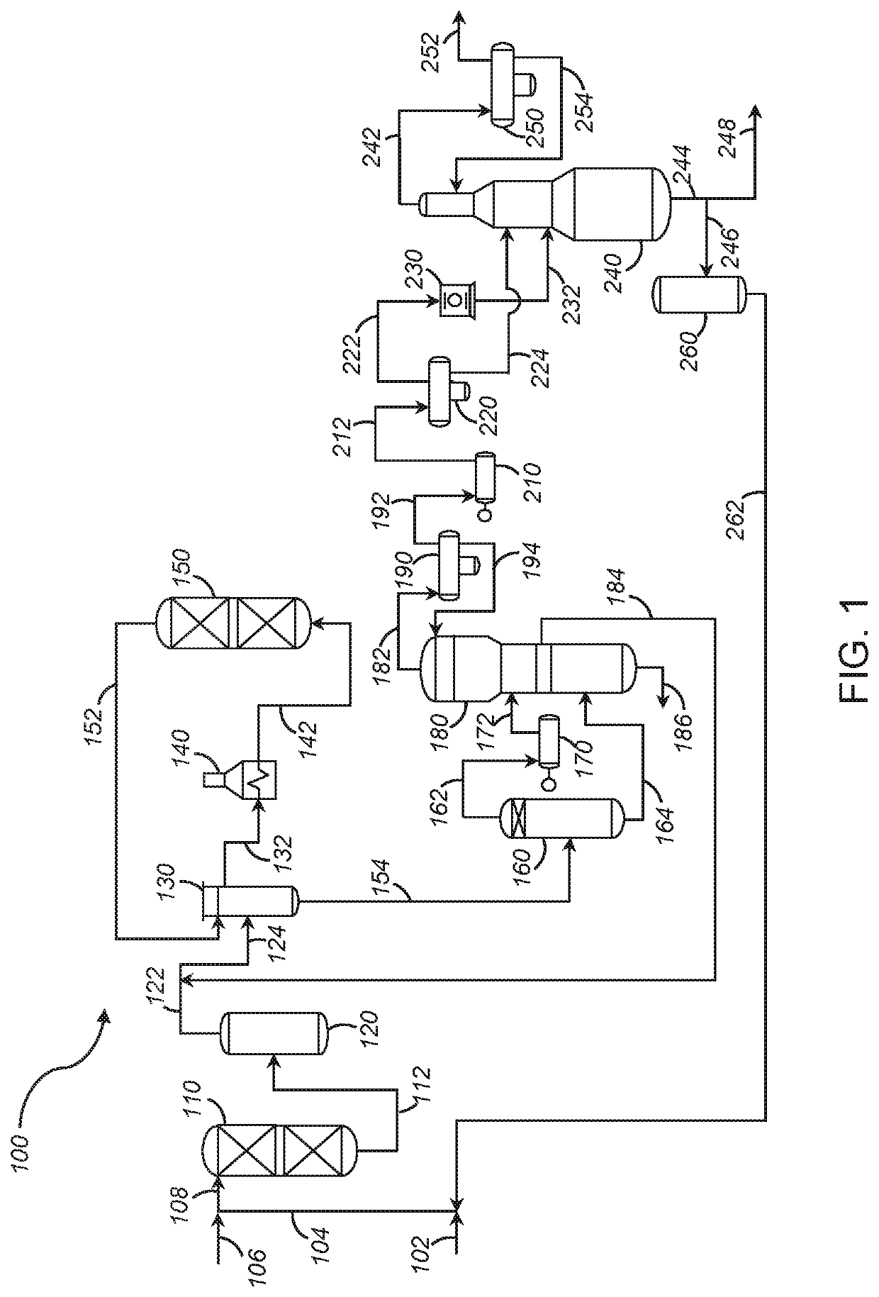 Process for cracking an olefinic feed comprising diolefins and monoolefins