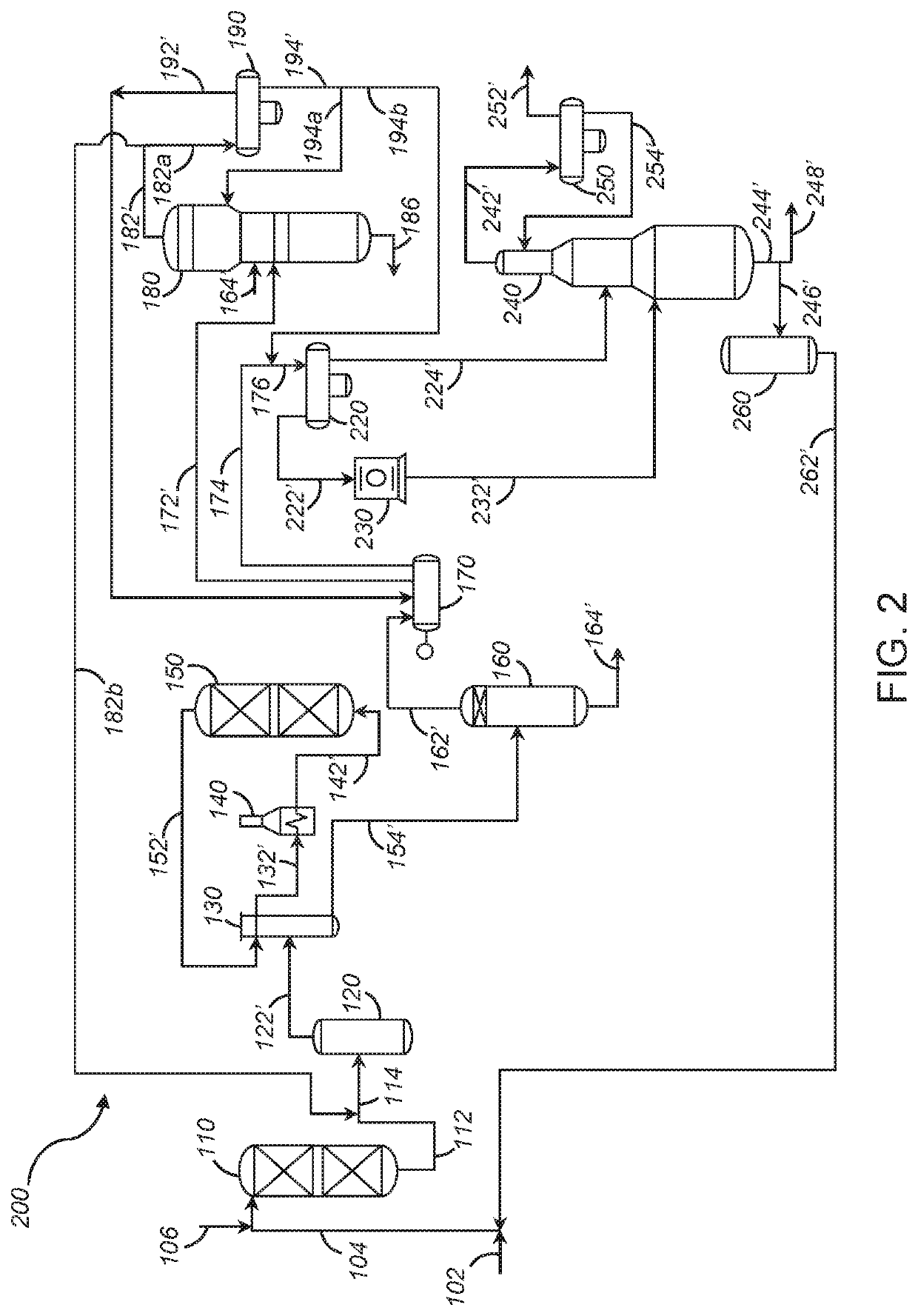 Process for cracking an olefinic feed comprising diolefins and monoolefins