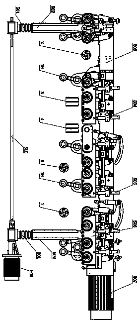 Fine four-face planing-milling machine