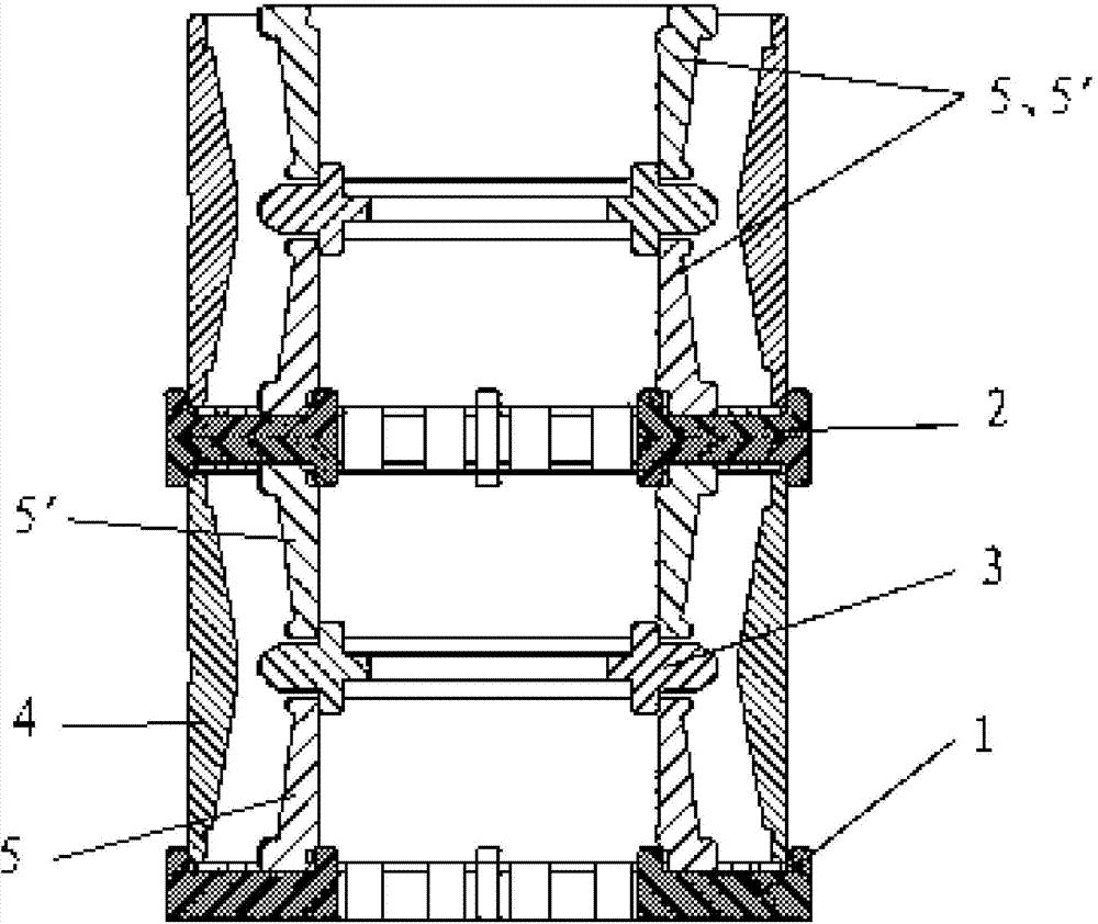 Tool for carburization process of railway bearing