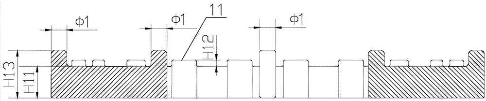 Tool for carburization process of railway bearing