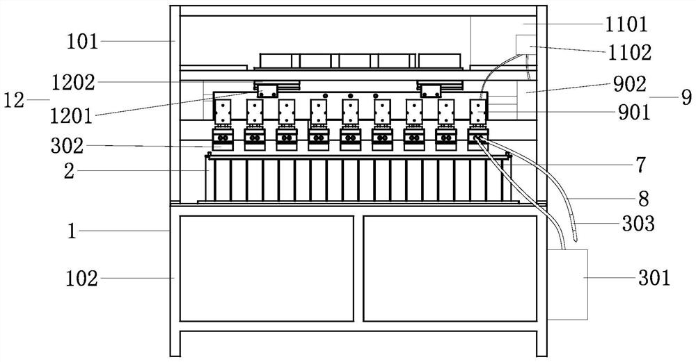 Ice cream mold leak testing equipment