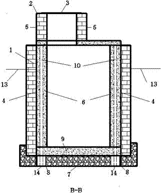 Artificially excavated riding well and construction method thereof