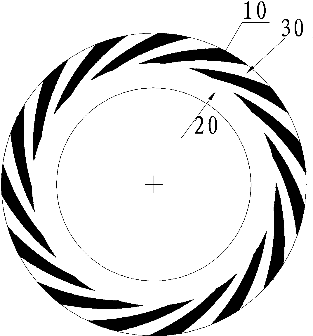 Laser grooving machining method of dry gas seal spiral groove