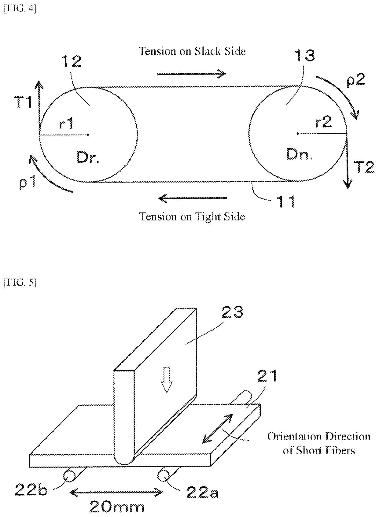 Friction drive belt