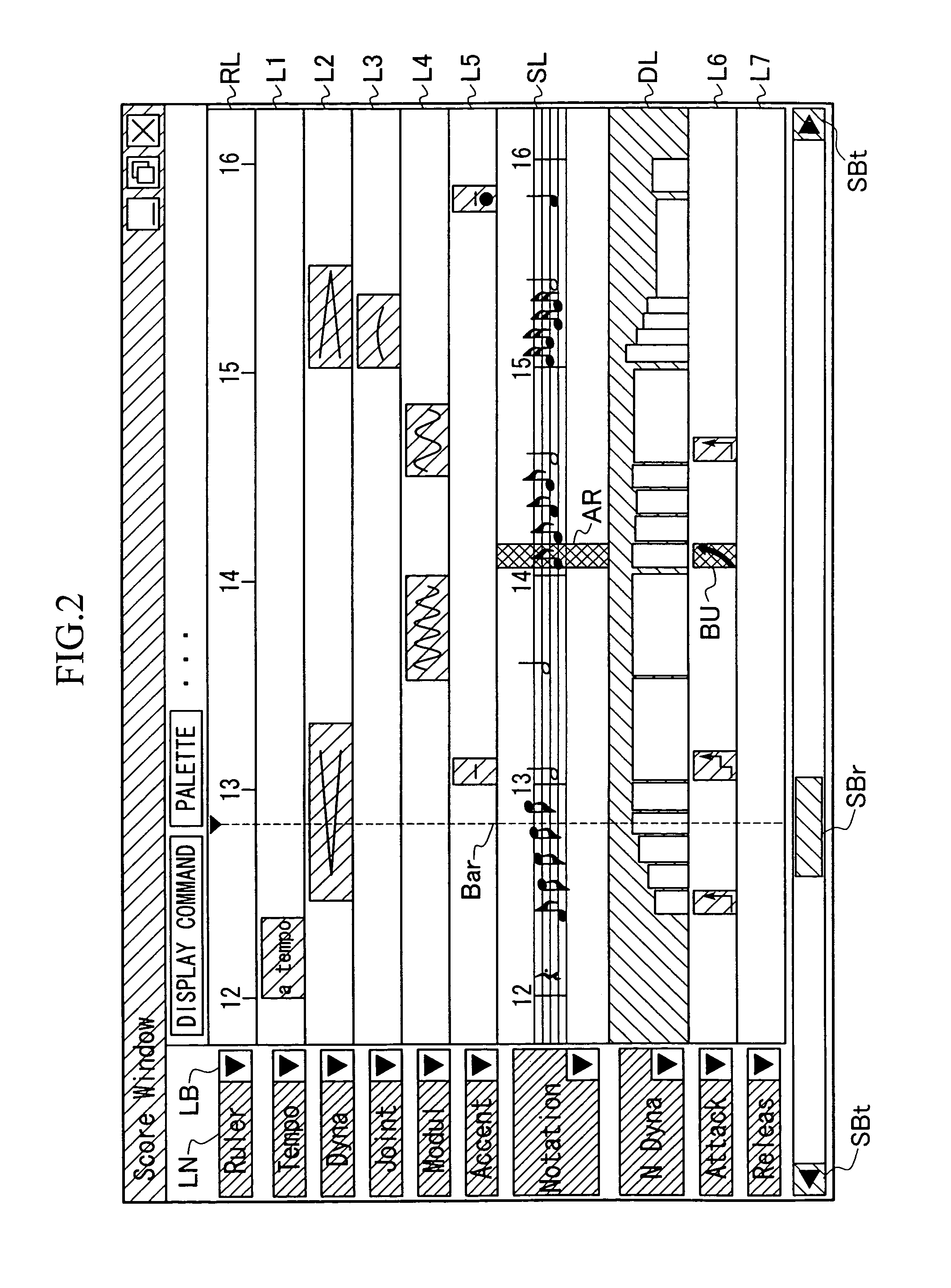 Method and apparatus for editing performance data with modifications of icons of musical symbols