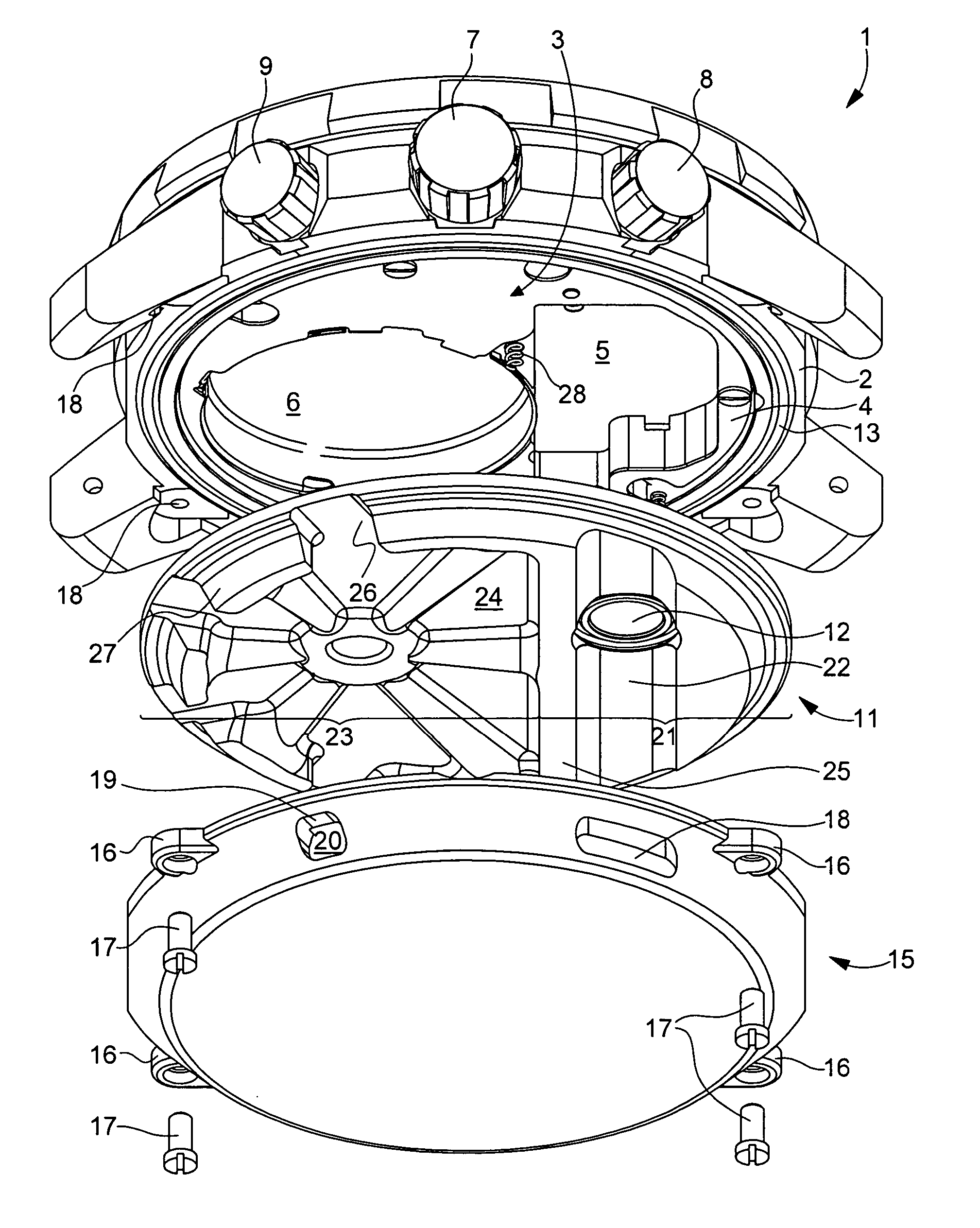 Watch including a pressure sensor