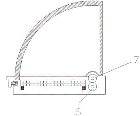 Sealed bin gate system driven by gears and provided with locking stop pin