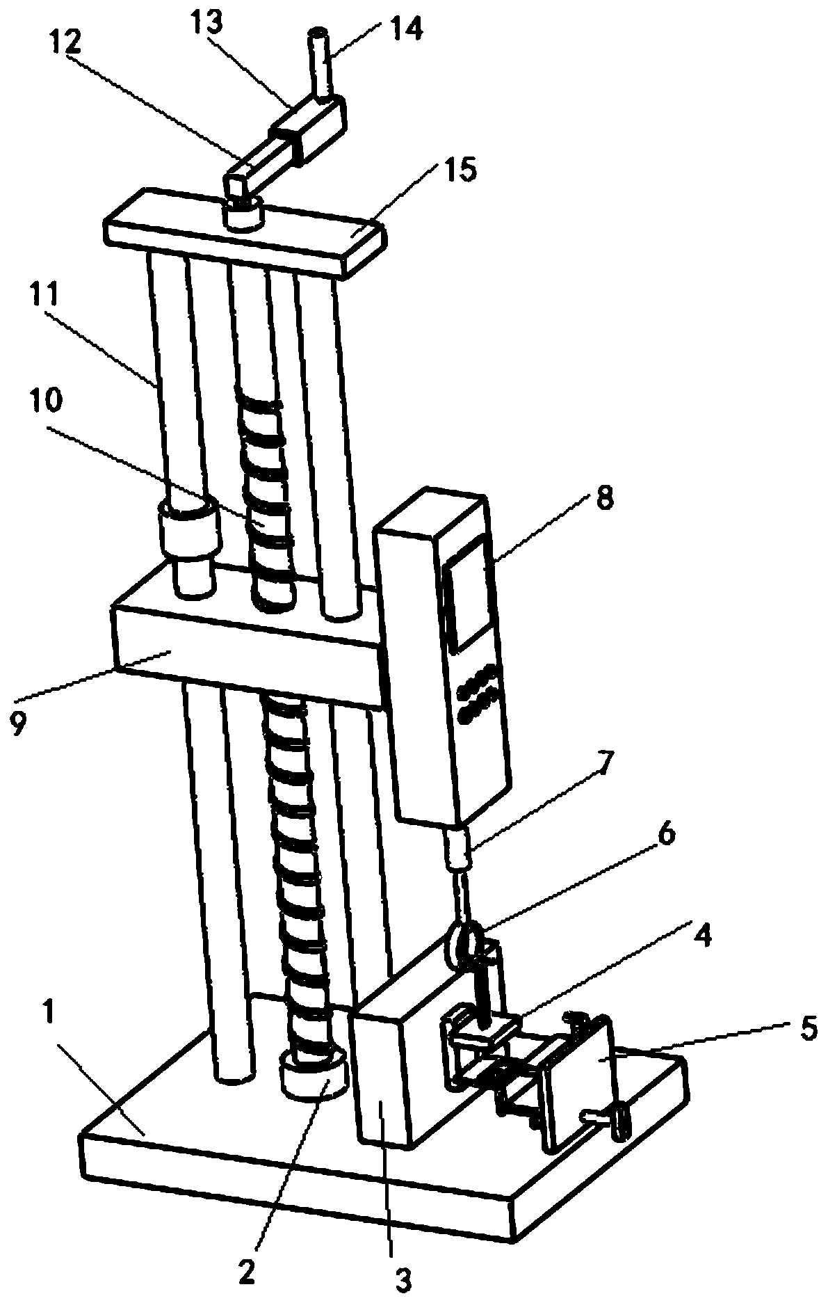 Improved measuring device for tension of adductor muscles of bivalve shellfish