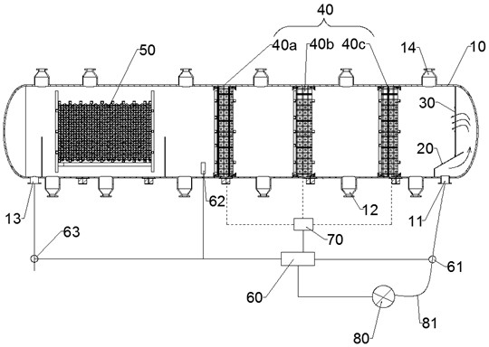 Sewage filtering device