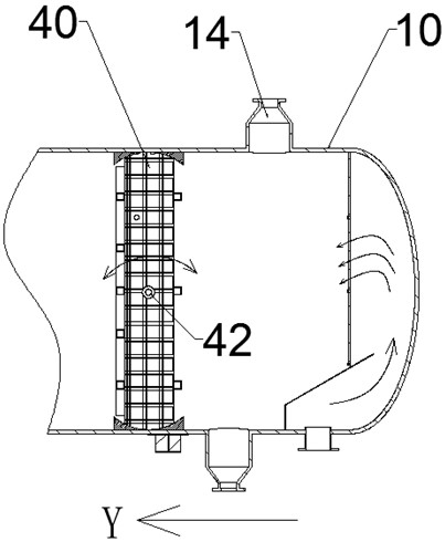 Sewage filtering device