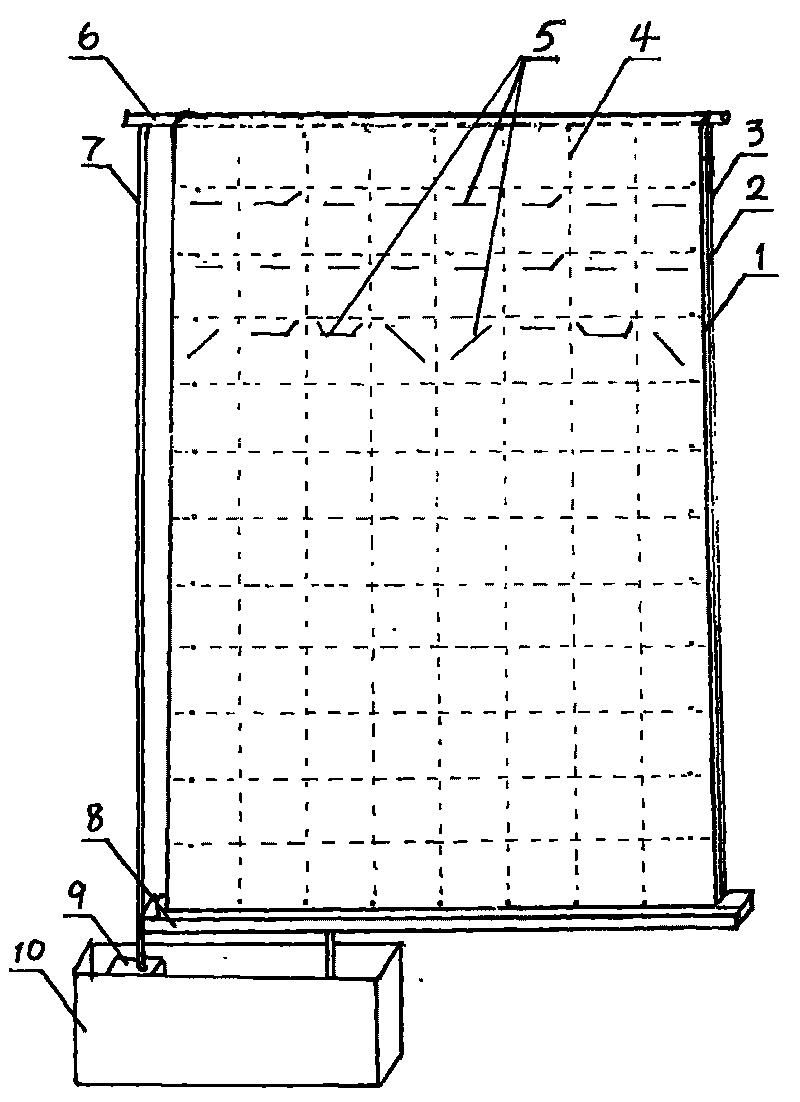 Plant curtain wall and method for manufacturing same