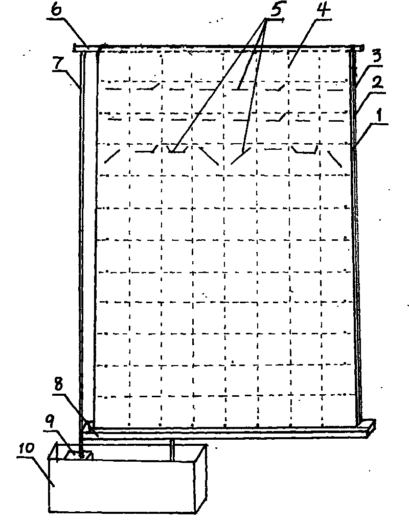 Plant curtain wall and method for manufacturing same