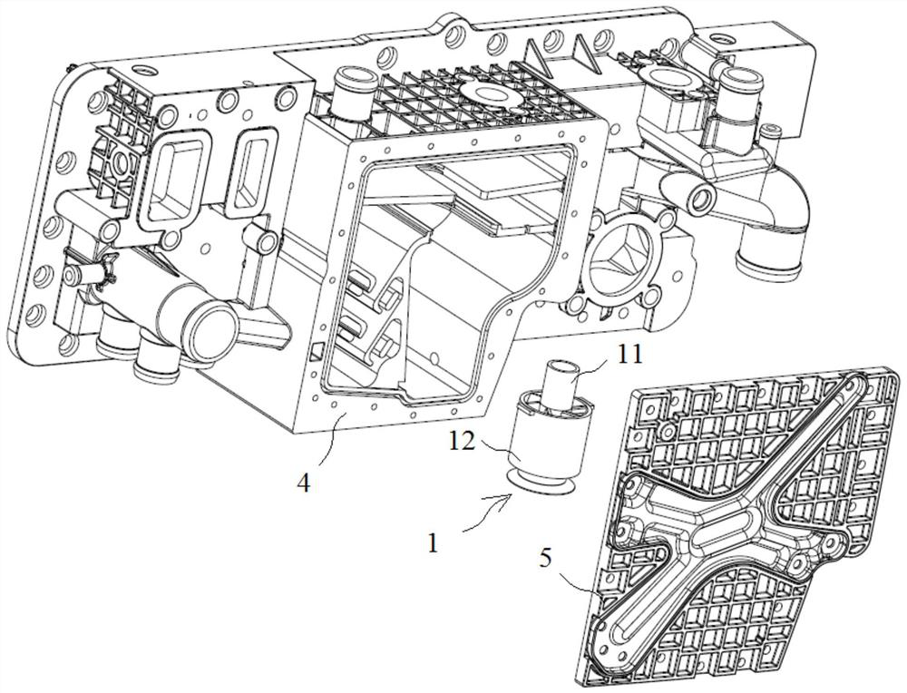 Water distributor and water distribution system for fuel cell