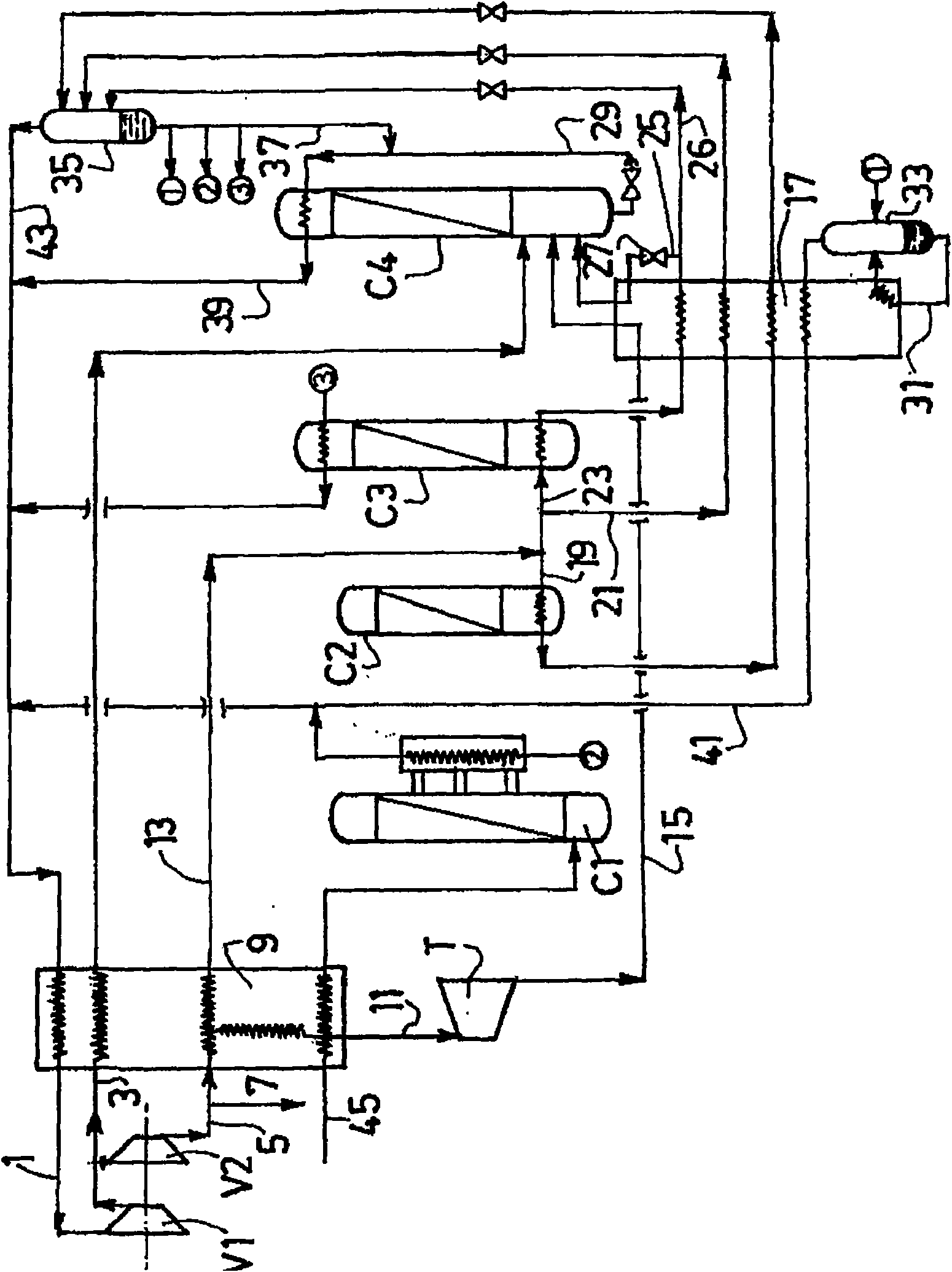 Method for separating a mixture of carbon monoxide, methane, hydrogen, and optionally nitrogen by cryogenic distillation