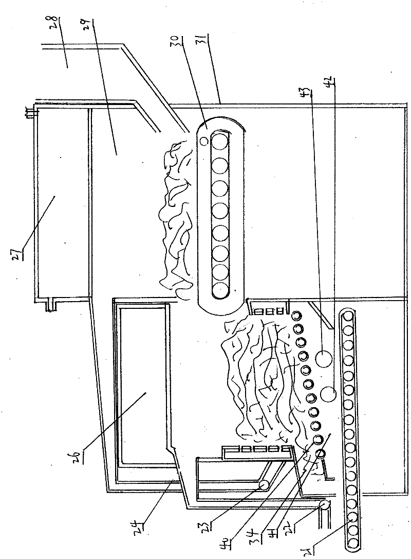 Compound combustion boiler