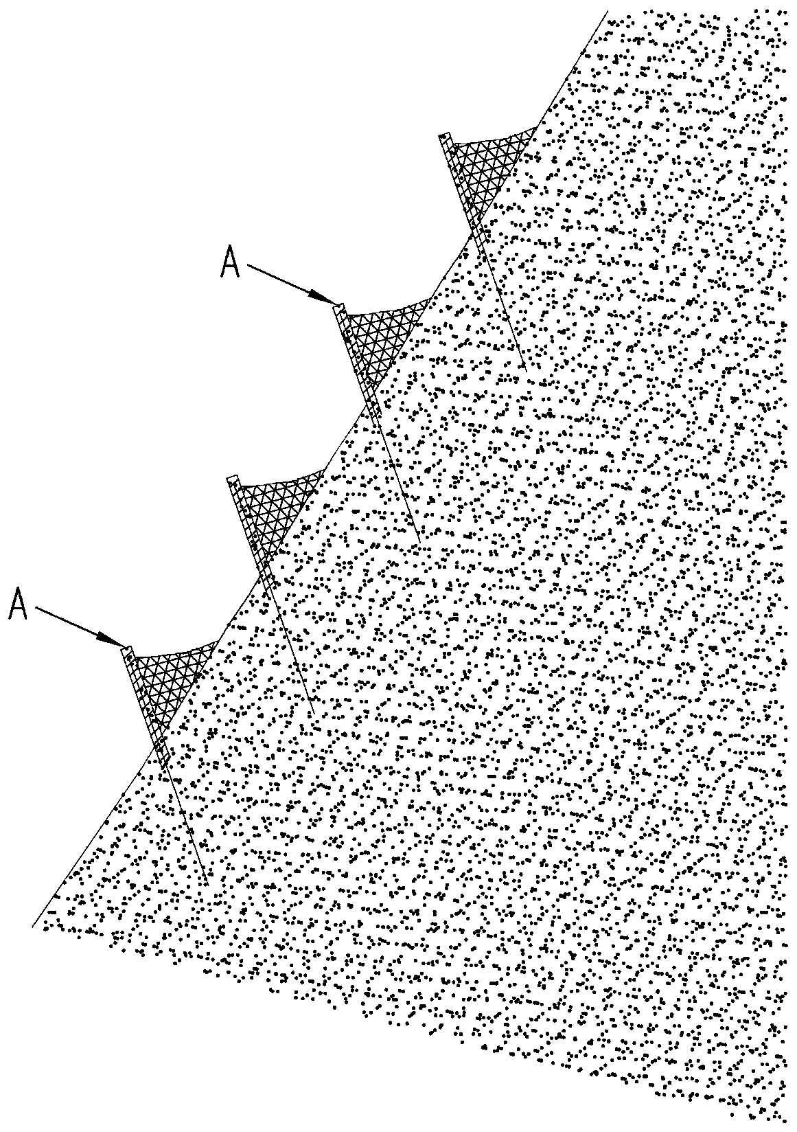 Greening revetment structure suitable for steep slope prone to water and soil loss and constructing method