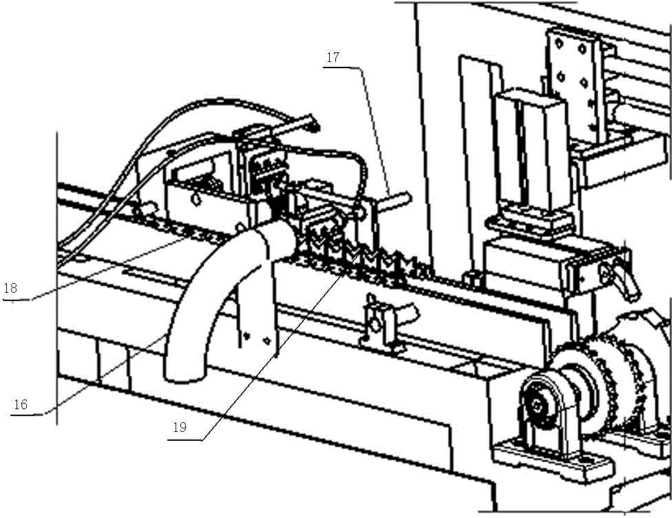 Medicinal glass bottle machine head conveying detection platform