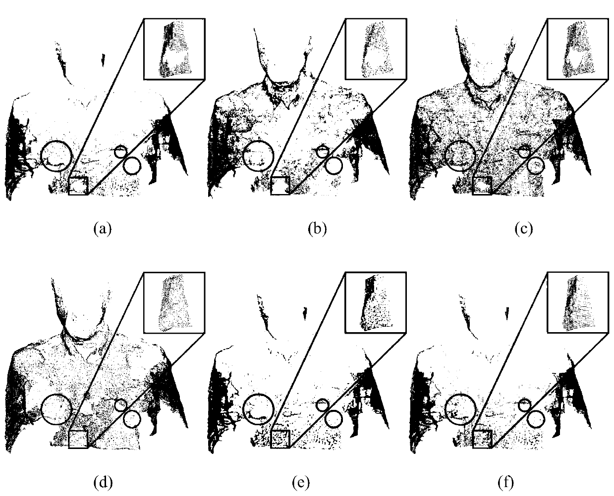 Three-dimensional point cloud restoration method based on local smoothness and non-local similarity