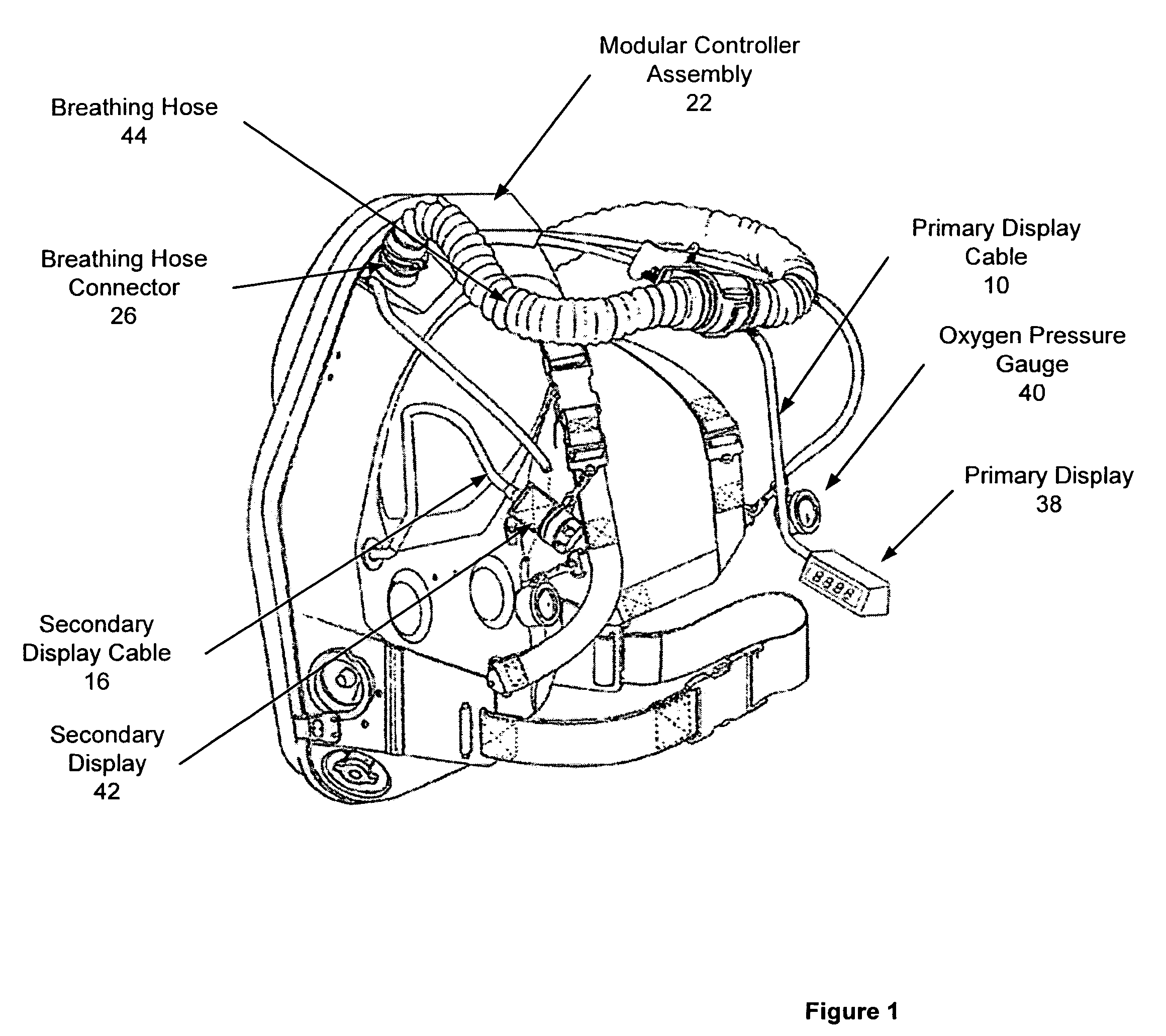 Self contained breathing apparatus modular control system