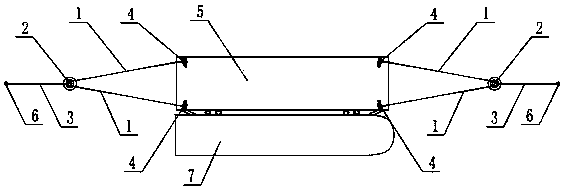 Shallow water floating platform mooring device and method