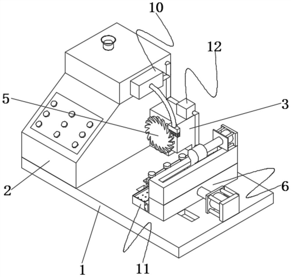 Milling device for metal saw blade machining