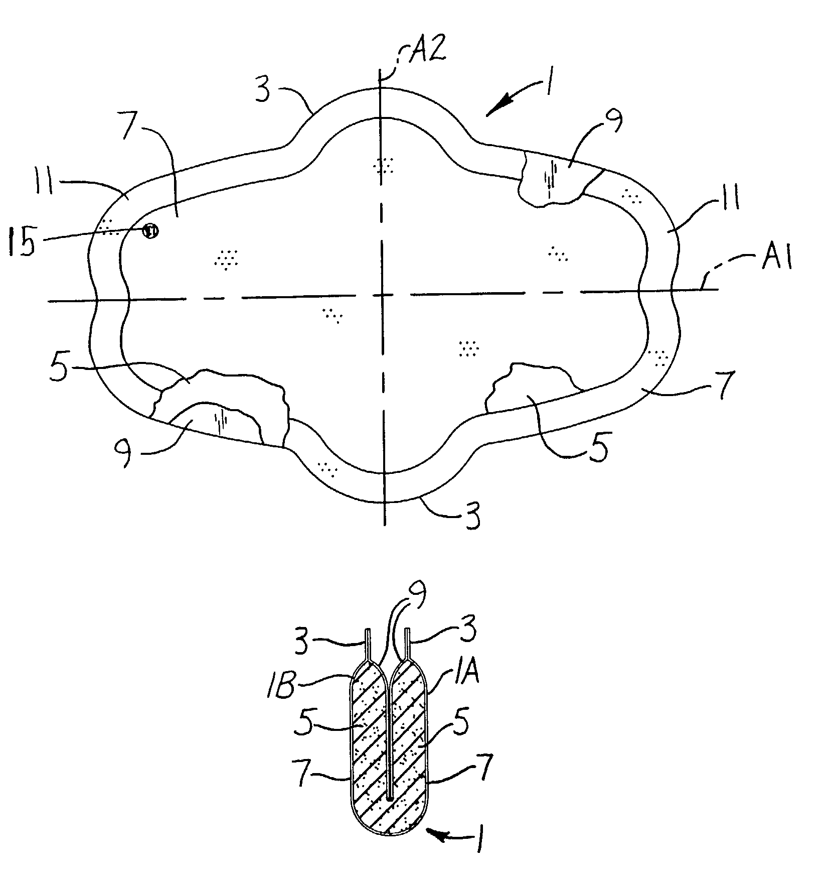 Method and apparatus for making interlabial pads