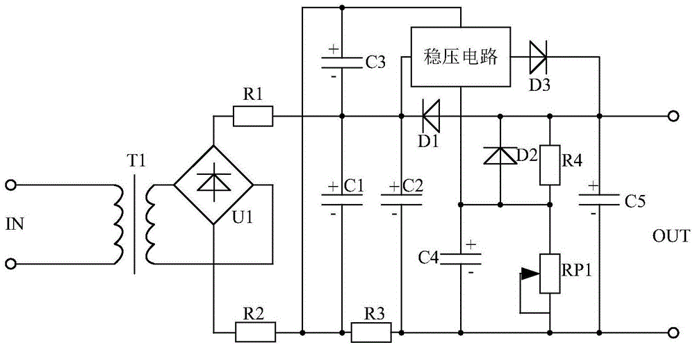 Alarming type sintering waste heat power generation system based on voltage-stabilizing power circuit