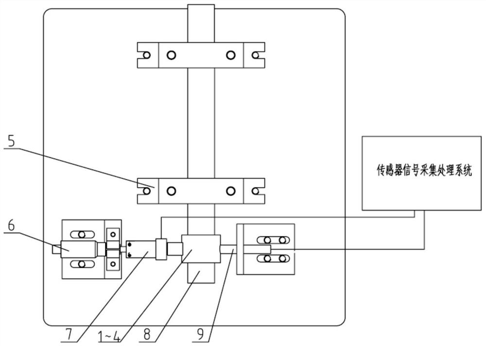 Measuring device for dynamic cooling of radial dynamic pressure air bearing