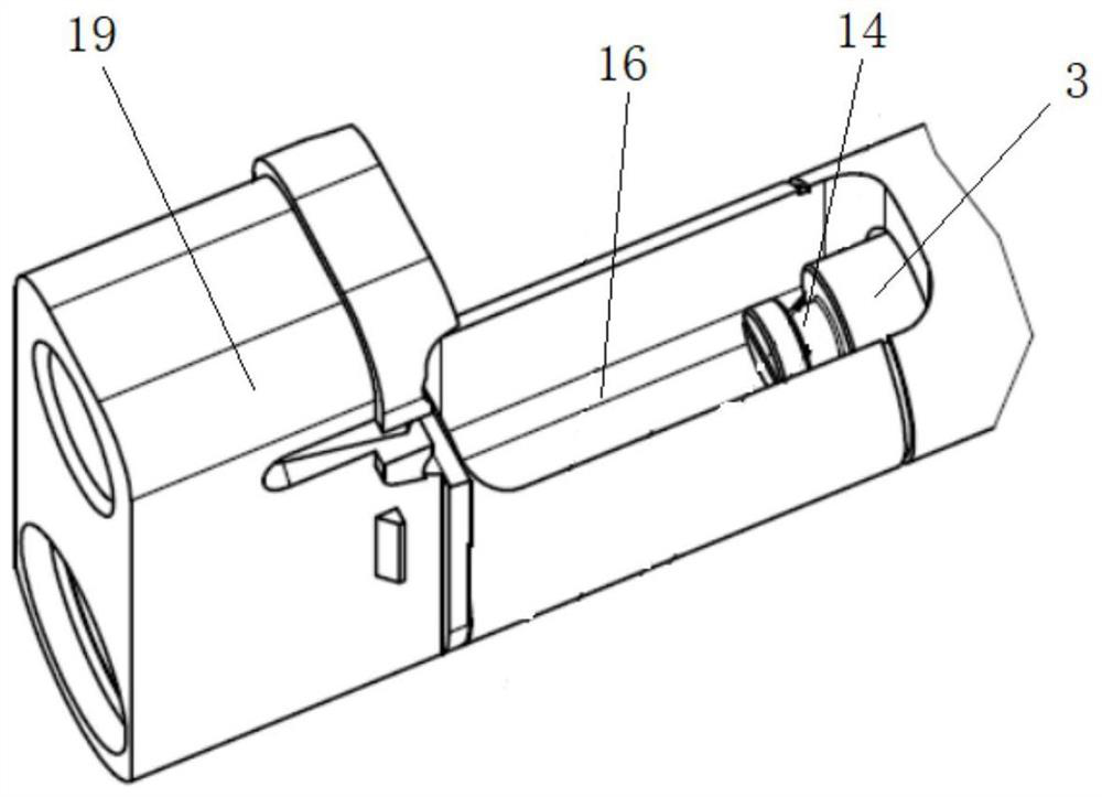 Emergency power supply quick power taking connector