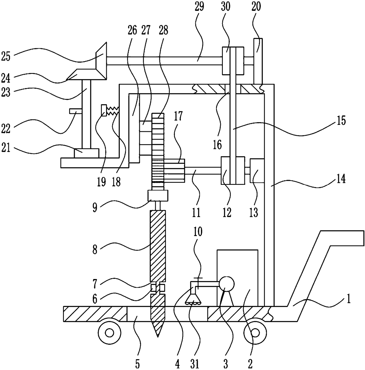 A resource technology coal resource survey device