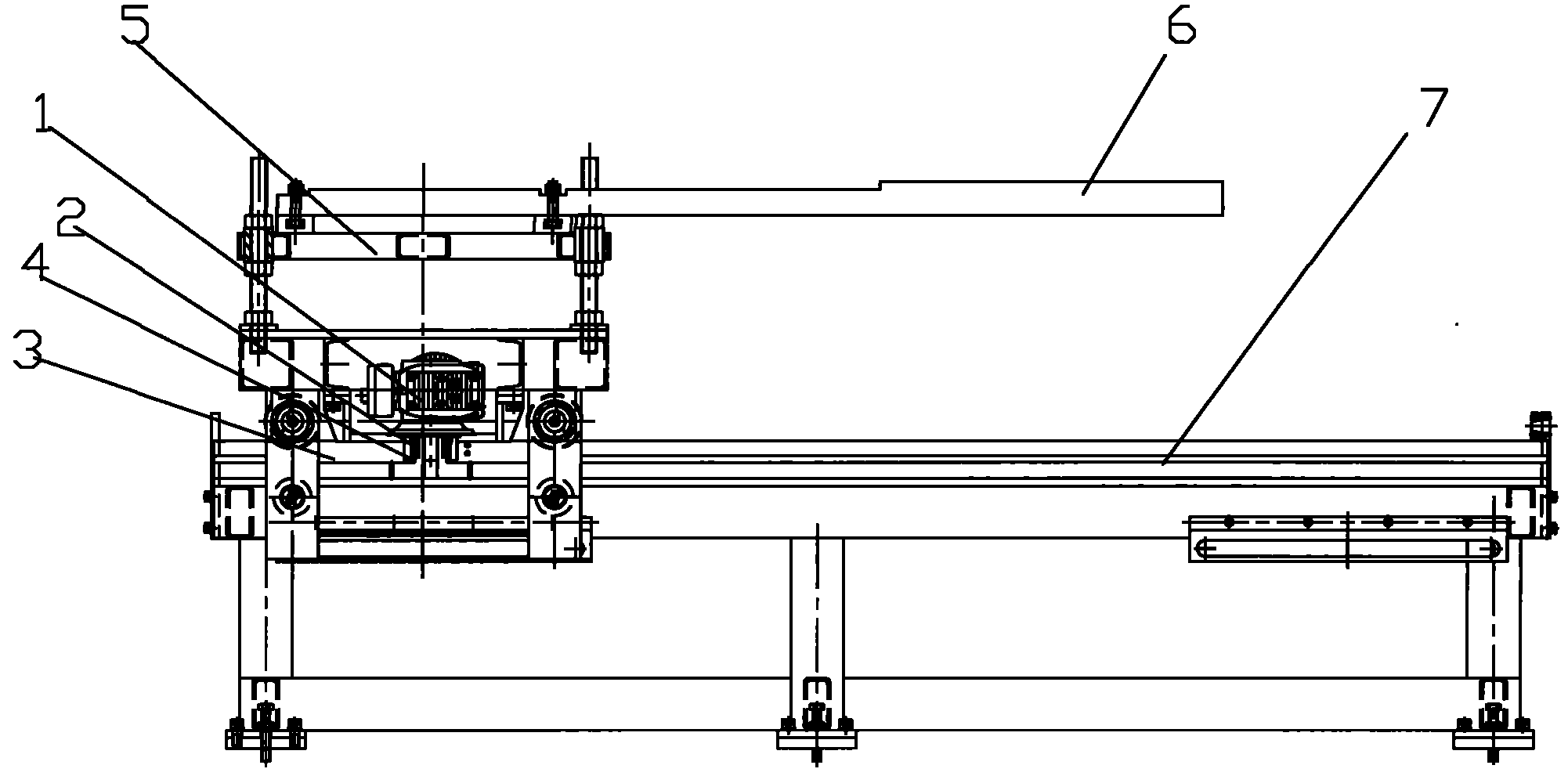 Moving-out and coring device