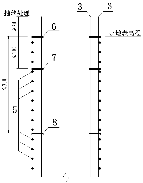 Pile testing system for bridge single pile anchoring method based on shoulder pole principle