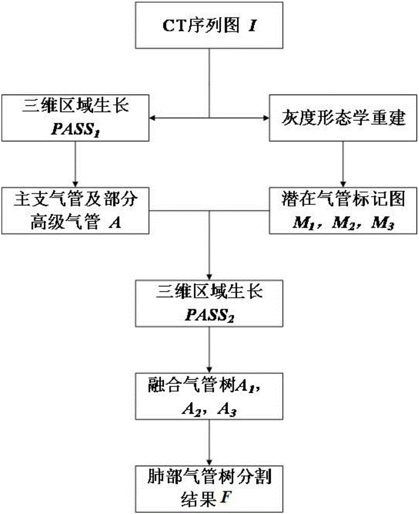 Two-pass region growing and morphological reconstruction combination-based lung airway tree segmentation method