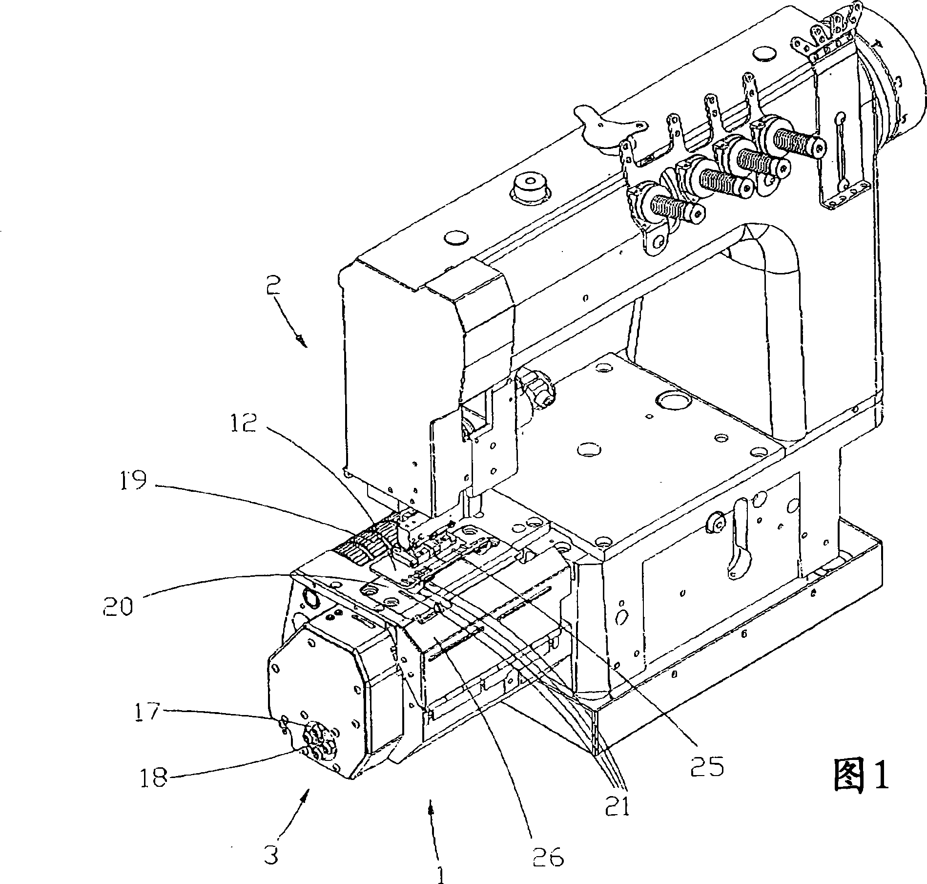 Multifunction sewing machine designed to sew fabrics using different layouts and types of stitches