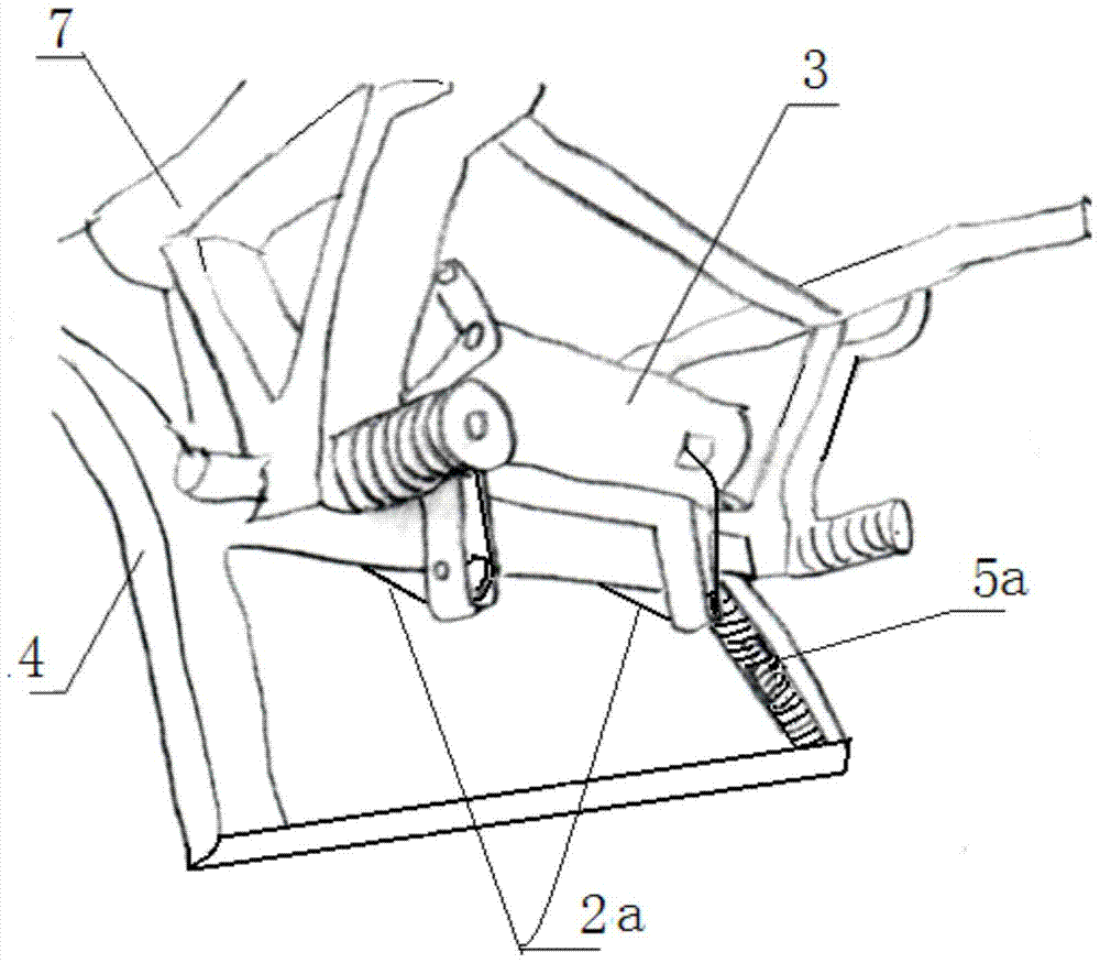 A self-locking vehicle emergency braking system