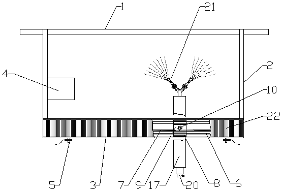 A high-voltage line temperature automatic monitoring device